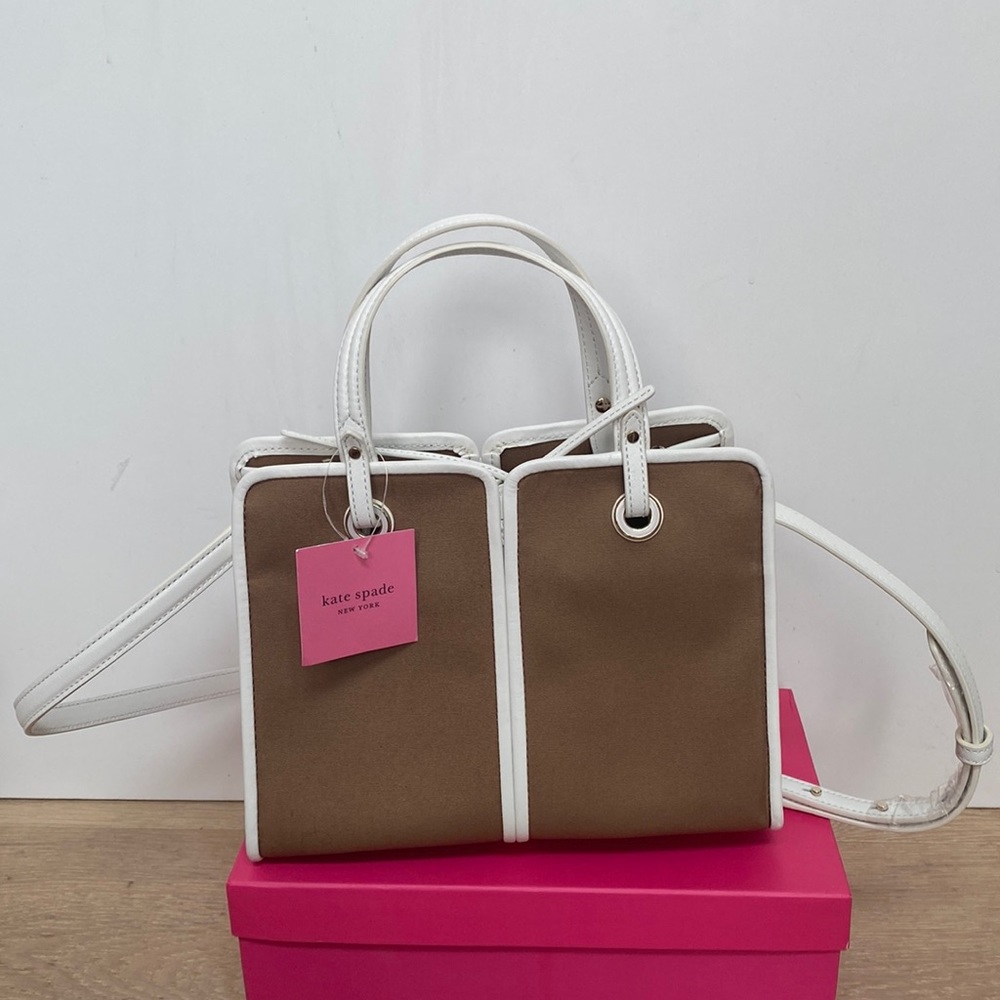 Kate Spade Sam Canvas Plunge Medium Satchel